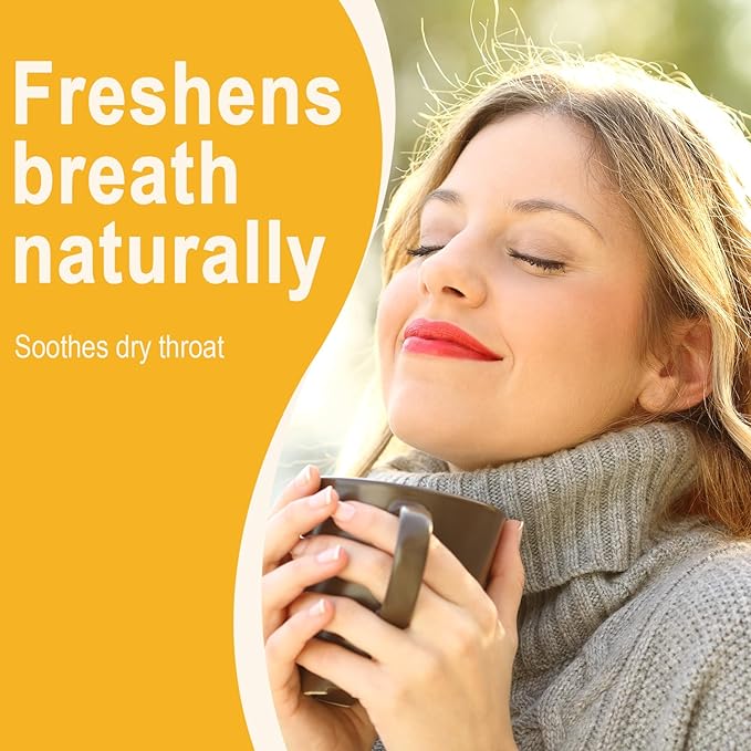 MAX Foodie Fresh Breath & Hydration Boost Herbal Tea – Osmanthus, Figs, Pear & Tangerine Peel, 7 Tea Bags (70g, 10g/bag)