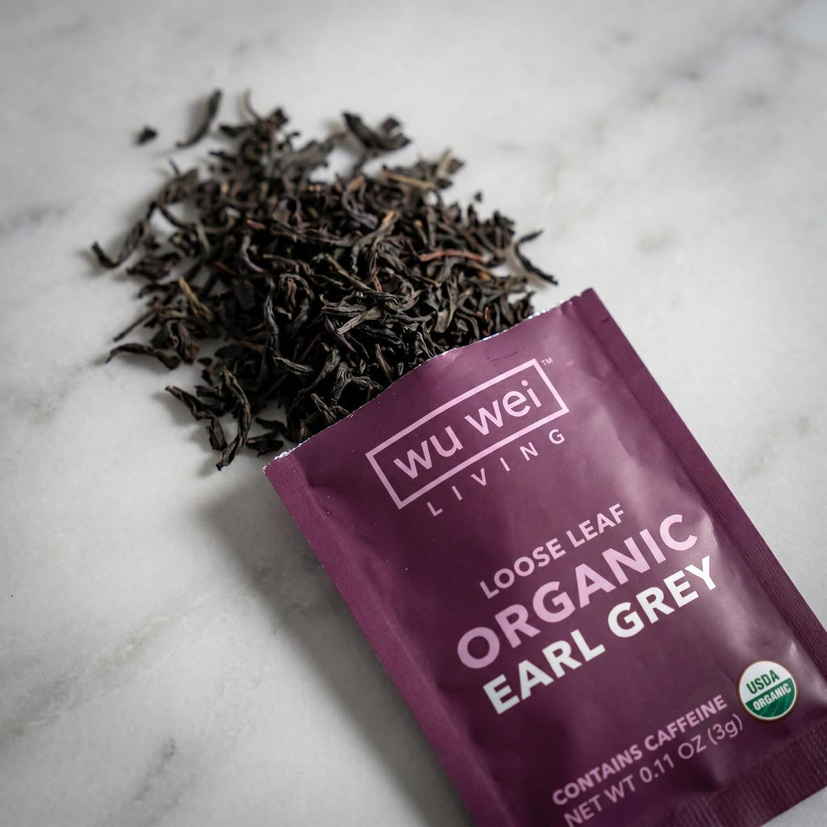 Organic Earl Grey Loose Leaf Tea, USDA Organic Certified, Citrusy and Floral, Single Serve Loose Leaf Tea (32-Pack), Limited Small Batch, Single Origin, Whole Leaf Tea,