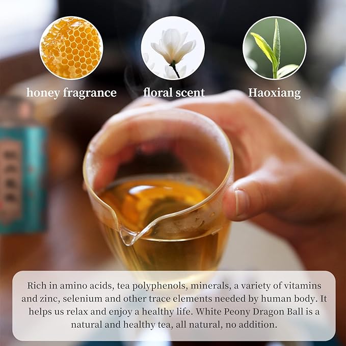 XIXICHA White Tea White Peony Tea 2013 Old White Tea Chinese Tea Fuding Dragon Pearls Tea7oz bai mu dan tea planting-Rich in antioxidants 白茶 白牡丹茶