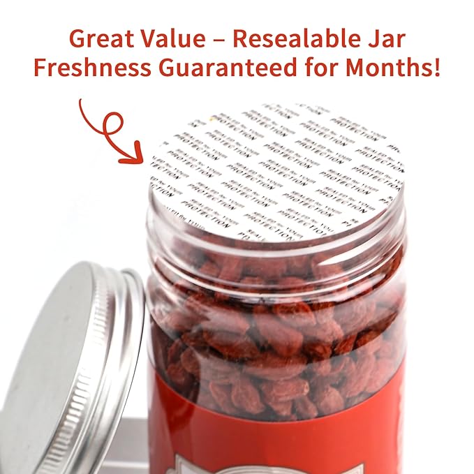 ANTAKUBU Goji Berries 160g(5.64OZ),100% Natural Wolfberry for Making Goji berry tea,Beverages,Oatmeal and Snacks,No Additives Dried Goji Berries,Fiber,Vegan,Kosher,Gluten Free