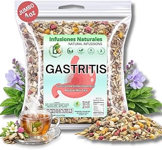 Gastritis-BYE Herbal Tea – 100% Natural Herbal Infusion – Compuesto de Hierbas Naturales – 4 oz – Herbal Mixture for Digestive Comfort – Té para Bienestar Estomacal – Non-GMO | No Cafeína