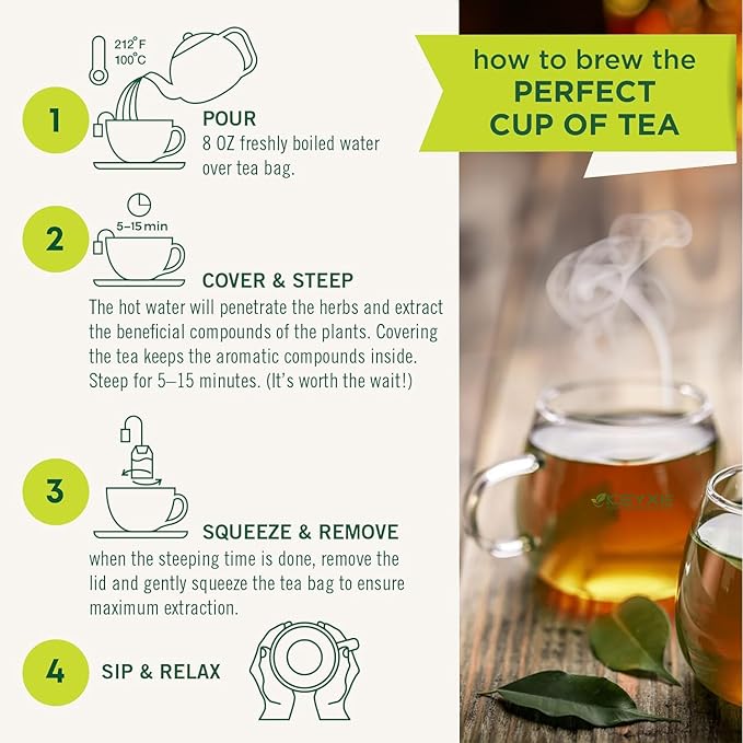 USDA Organic Soursop Leaves Tea Bags, 100% ORGANIC and Pure Soursop Graviola Leaves - Hojas De Guanabana Tea - Non-GMO - Caffeine-free - Improve Digestion, Support Healthy Skin & Sleep, Eco-Conscious Corn Fiber Tea Bags. Organic Graviola Tea