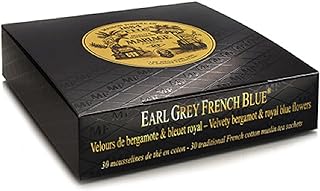 Mariage Freres. Earl Grey French Blue Tea, 30 Tea Bags 75g (1 Pack).