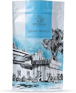 English Breakfast Loose Leaf Black Tea (200+ Servings) - Fresh Harvest - Strong Full Bodied Whole Leaf Assam Black Tea - Farm2Cup from 5th Generation Tea Farm - Bulk Pack - 1 Pound Sealable Pouch