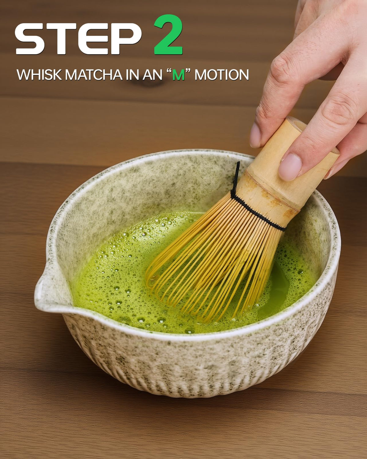 Haotao 20Oz Matcha Whisk Set，7 Pcs Matcha Kit Includes Matcha Bowl, Whisk & Holder, Bamboo Scoop, Scoop Rest, Sifter & Tea