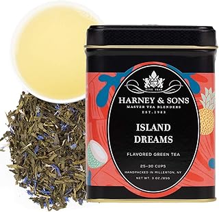 Harney & Sons Island Dreams | 3oz Loose Leaf Green Tea w/ Coconut