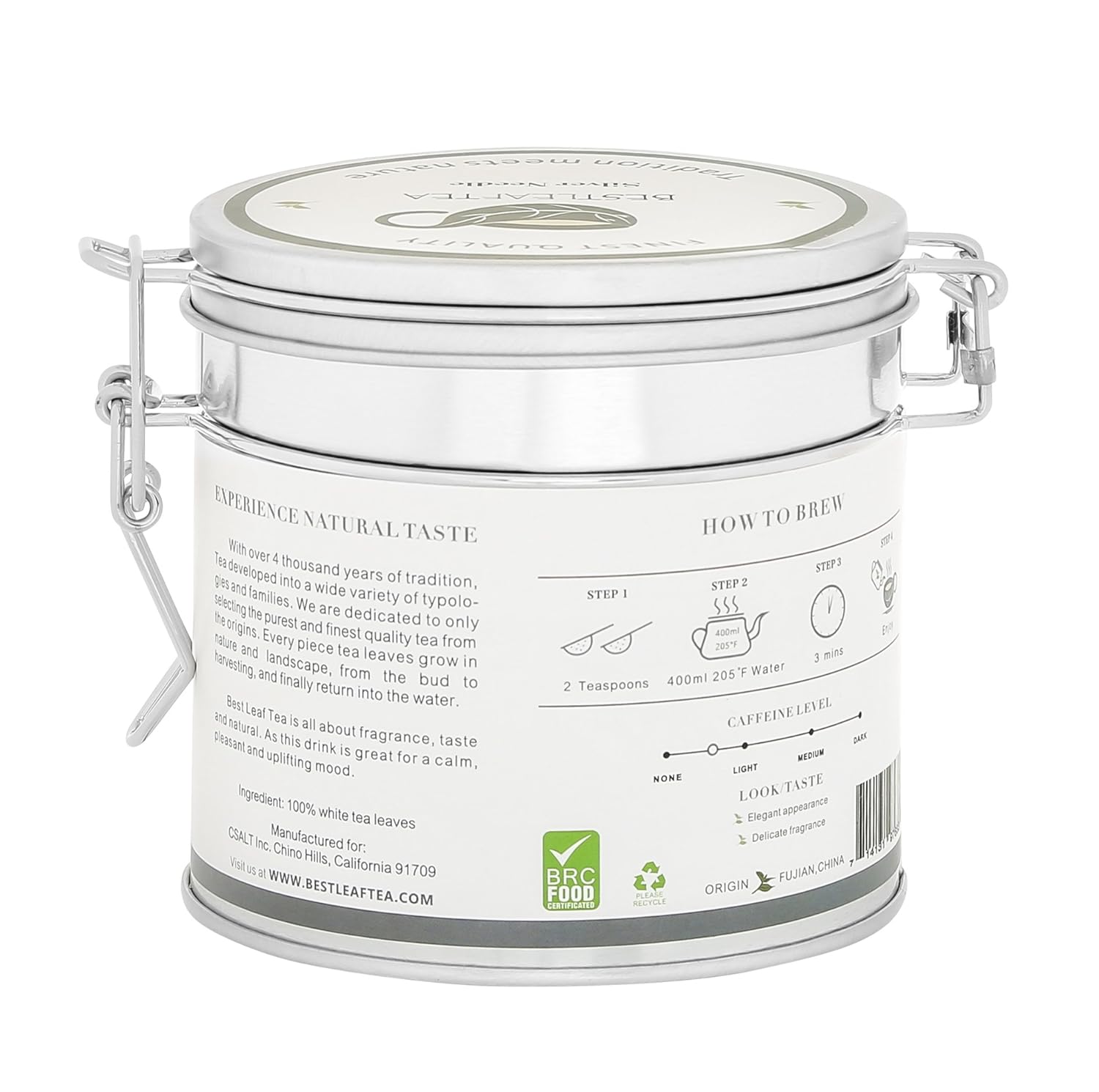 BESTLEAFTEA- Silver Needle White Tea/Bai Hao Yin Zhen/70g/ 2.5Oz