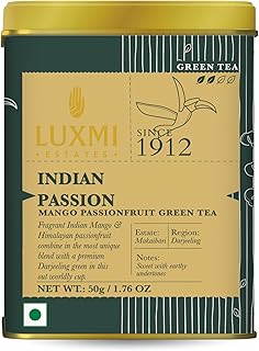 Luxmi Estates - Indian Passion 50g, 1.76 Oz loose tin caddy, Herbal tea