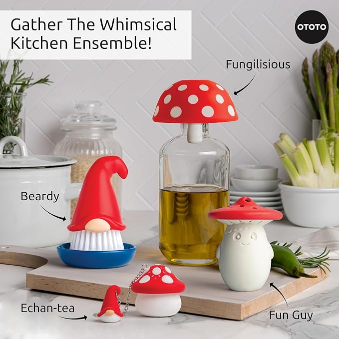 Cute Tea Strainers - Loose Leaf Tea Steeper, Tea Infuser for Loose Leaf Tea, Tea Diffusers, Tea Accessories, Mushroom Gifts, Cute Kitchen Accessories