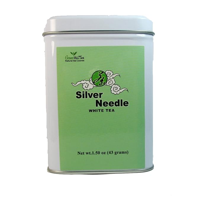 Silver Needle White Tea, Premium White Tea Best white tea with all tippy – 1.5 Oz in Tea Tin