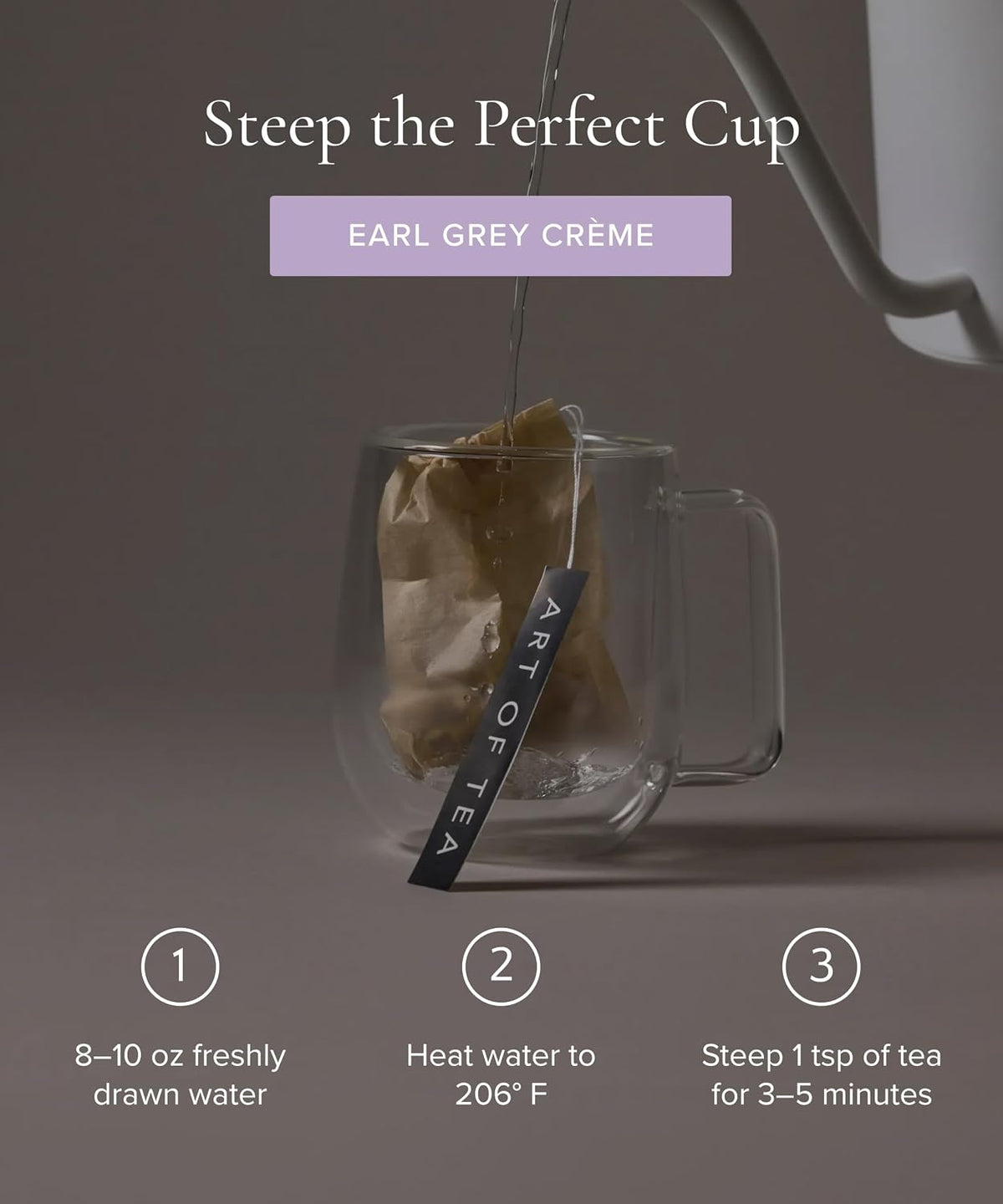 Art of Tea Earl Grey Creme 2.5oz Loose Leaf Tea in Reusable Tin, Premium Black Tea with Bergamot &amp; Vanilla Cream Flavor, Smooth Caffeinated London Fog Tea, Gourmet Loose Tea