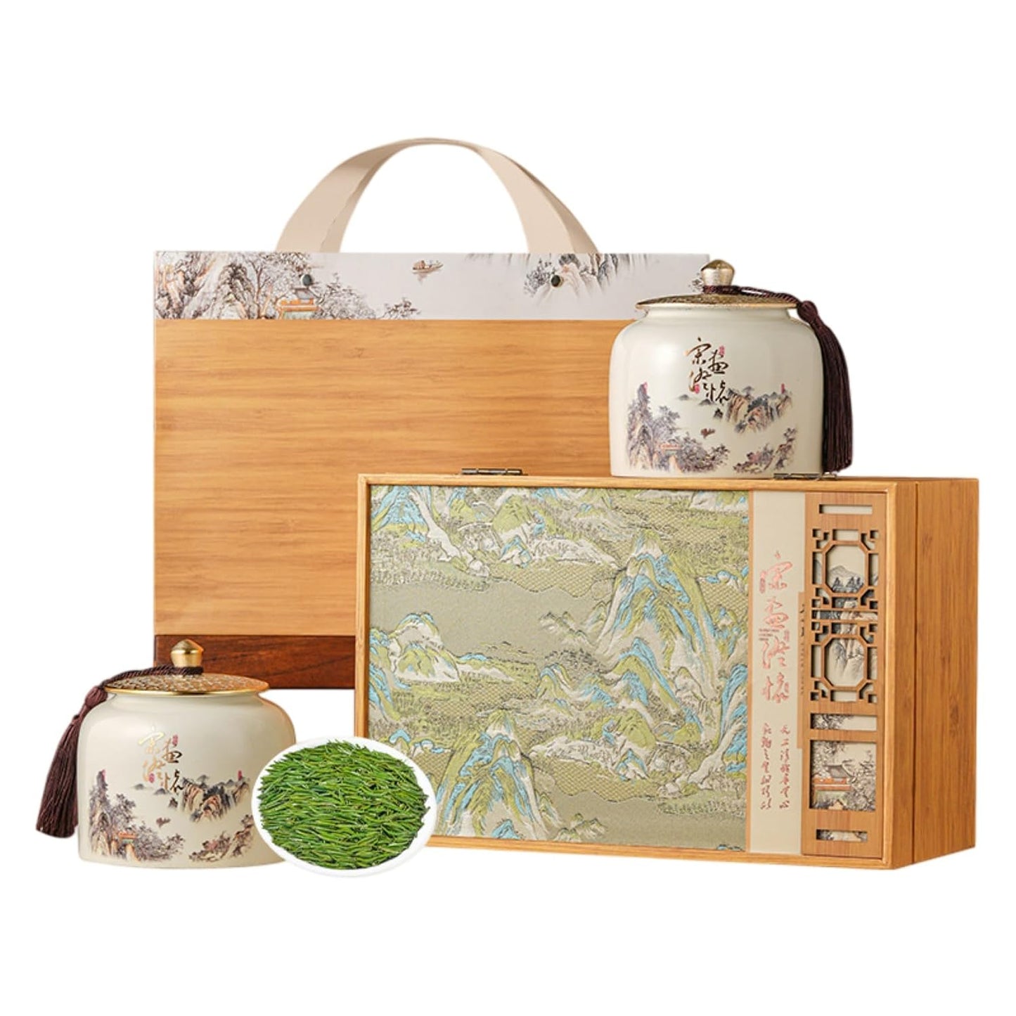 Favorites Sampler Set,Loose Leaf,Tea Variety Green,Herbal,Black 双瓷礼盒雀舌1件共200g Favorites Sampler Set,Loose Leaf,Tea Variety Green,Herbal,Black