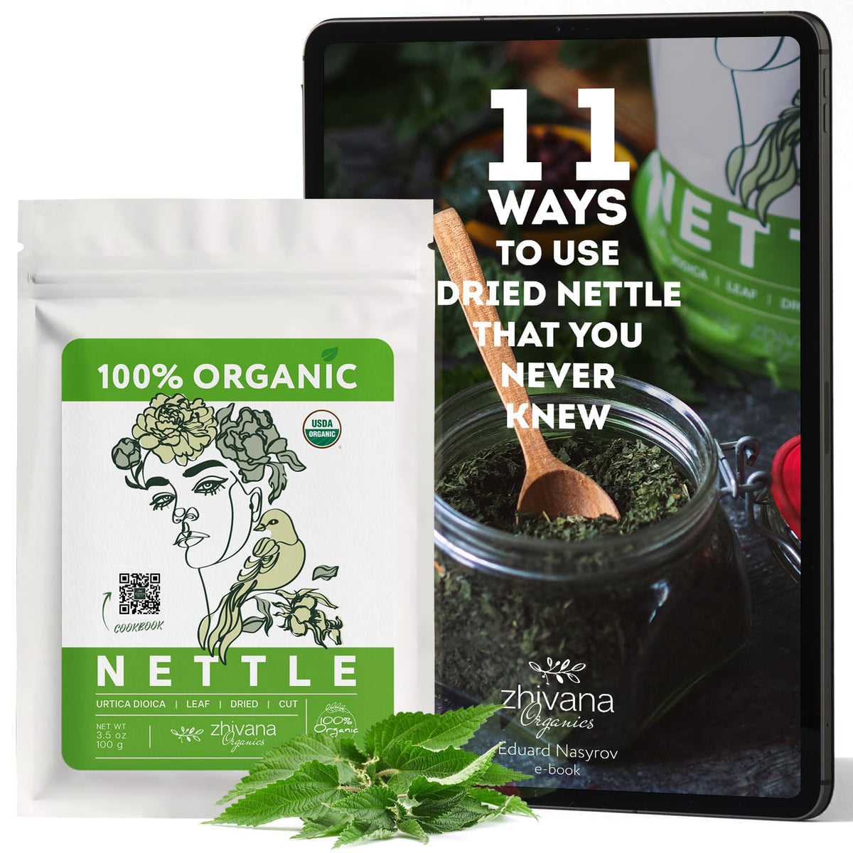 Organic Nettle Leaf Tea (3.5oz) – Stinging Nettles Herb – Natural Cleansing