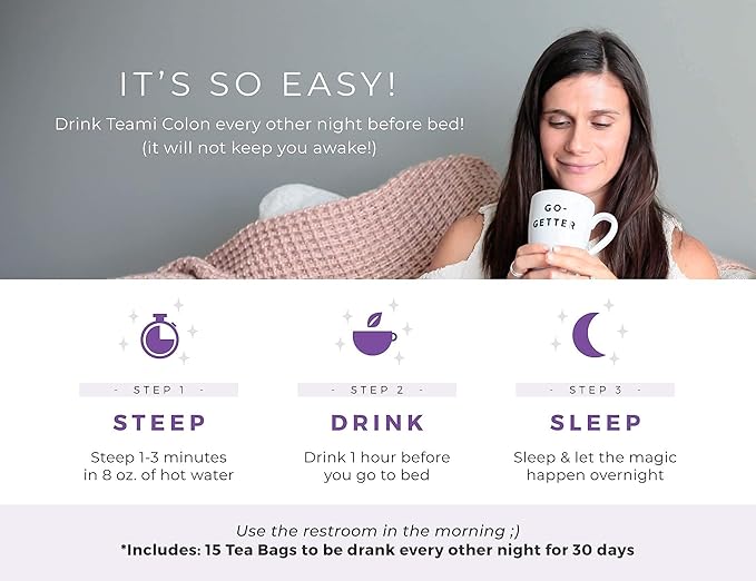 Teami Colon Cleanse Detox Tea Original & Lemon Flavor - Herbal Tea for Cleansing - Reduces Bloating & Supports Digestion - All Natural Nighttime Teatox Bundle - (30 Day Supply) Most Popular Tea