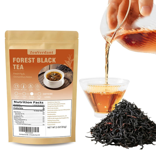 ZenVerdant Yunnan Ancient Tree Black Tea, Floral &amp; Fruity Notes
