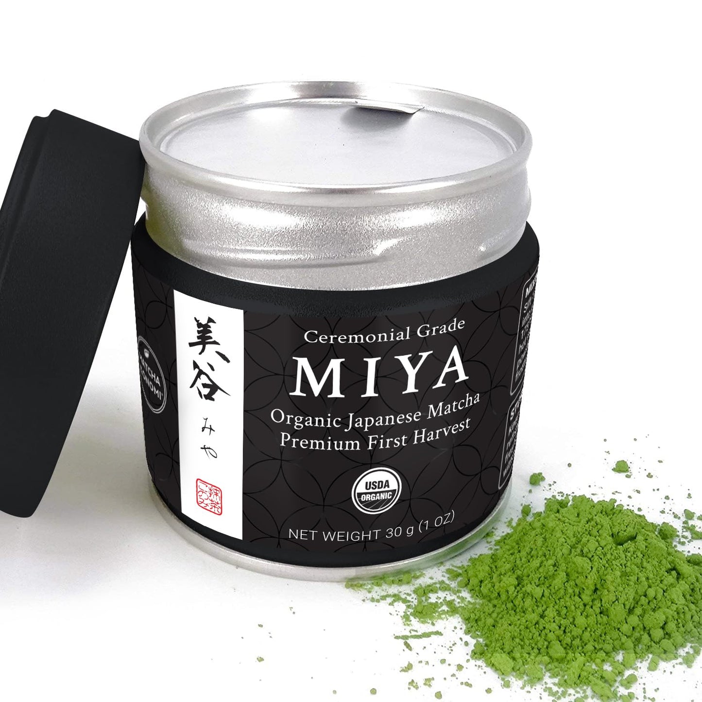 Miyazaki Matcha 30g (1 oz) - Organic Premium Ceremonial Japanese Matcha | First Harvest Matcha Green Tea Powder - Zero Sugar - USDA and KOAA Certified