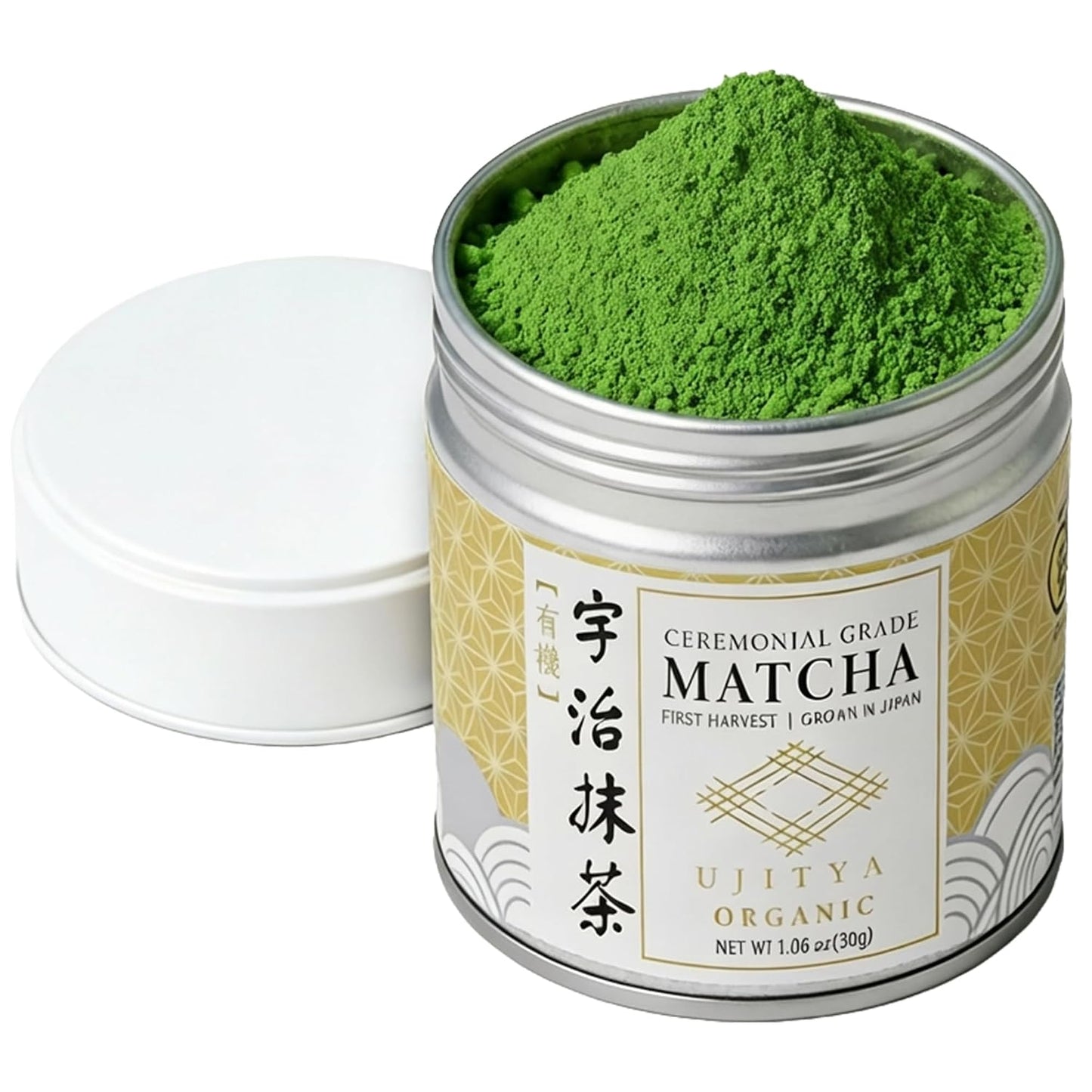 Uji Matcha Powder - Ceremonial Grade Matcha Japanese First Harvest Green Tea Powder Organic Matcha from Kyoto, Japan,No Additives,Smooth Taste for Lattes &amp; Baking (30g/1.06oz)
