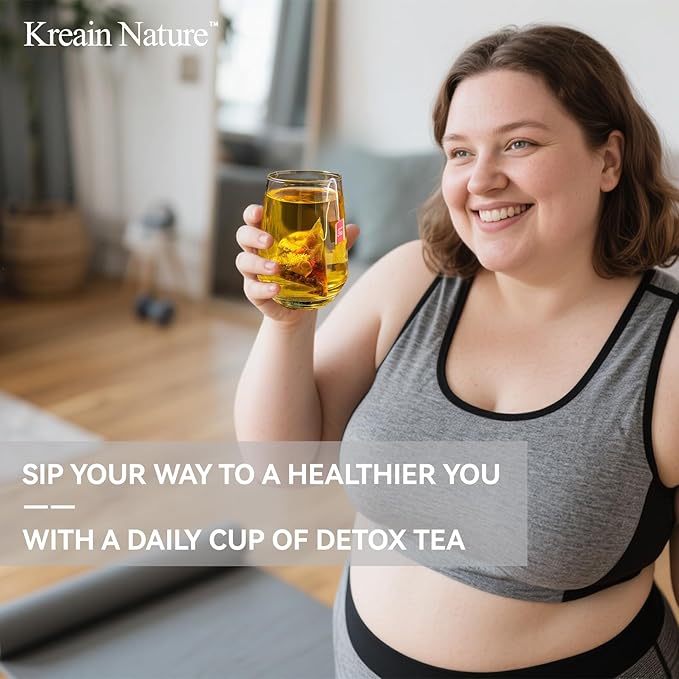 Kreain Nature Chicory And Gardenia Tea, Natural Sugar Free Blend with Honeysuckle, Licorice, and Tangerine Peel, Liver and Kidney Detox, Vegan & Caffeine Free, 12 Teabags, 2 Pack