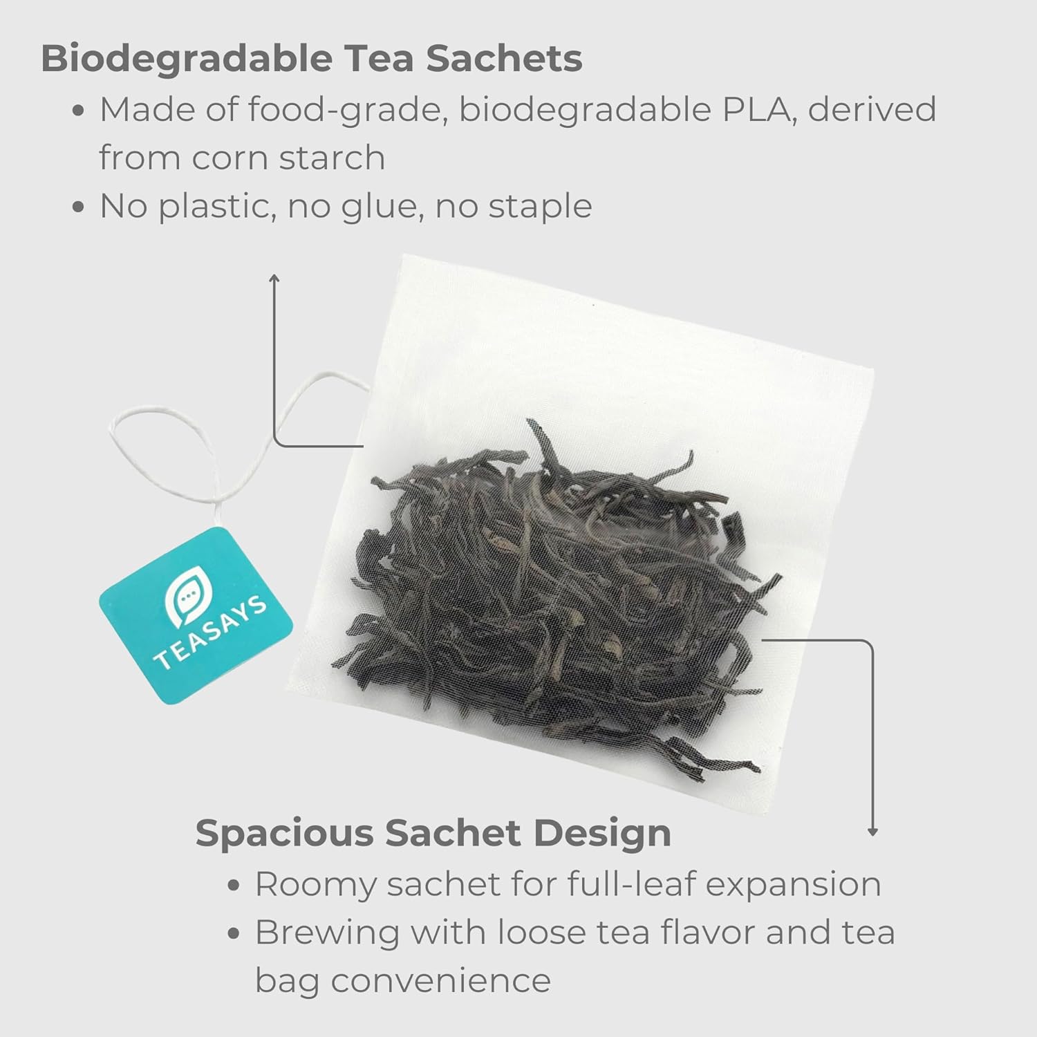 Thank You Gift Tea Set by TEASAYS, 30 Premium Whole Leaf Tea Bags with Appreciation Messages, Holiday Gift for Friends, Supervisors, Mentors, Coworkers, Nurses, Teams, Clients, Coaches