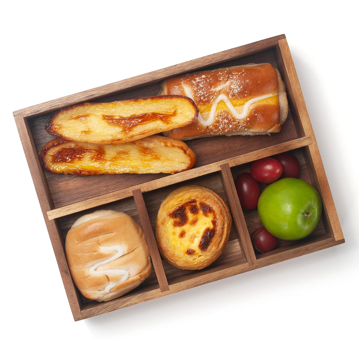 XIMISISE Tea Bag Holder, Acacia Wood Tea Bag Storage Organizer, Tea Candy Basket