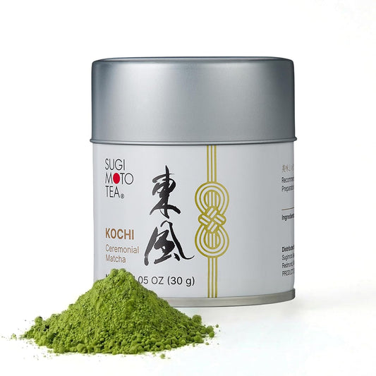 SUGIMOTO TEA Matcha Ceremonial Grade Japanese Matcha Powder "KOCHI" 1.05 oz