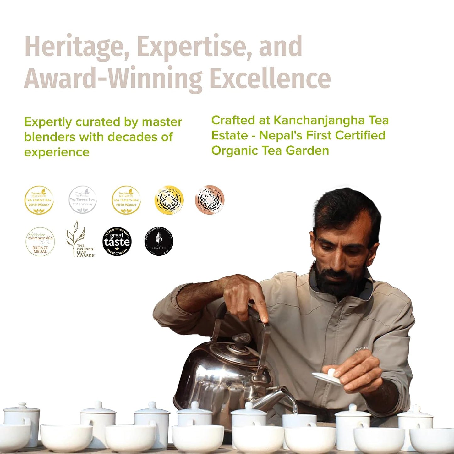 NEPAL TEA Organic Silver Tip Tea Loose Leaf - USDA Certified Organic Loose Leaf Tea from a Family Farm in the Himalayas - Premium Leaves - 3.5 oz / 100 g (Silver Yeti)