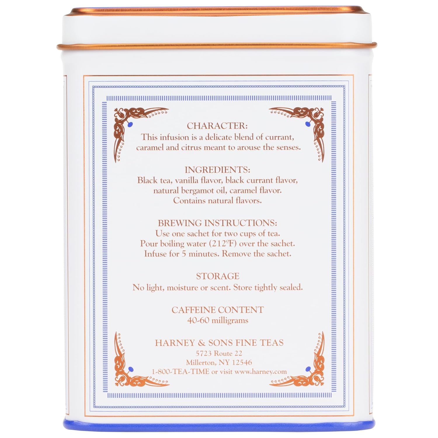 Harney & Sons Paris Flavored Black Tea – 20 Sachets | Fruity Vanilla & Caramel Blend with Hint of Lemony Bergamot