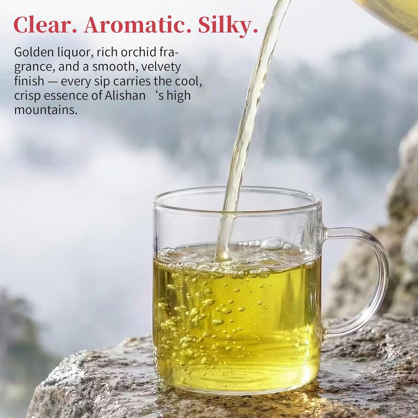 Yuexi Premium Alishan Oolong Tea Loose Leaf, 5.3oz/150g Authentic Formosa High Mountain Tea, Handcrafted Traditional Gaoshan Tea, Elegant Floral Honey Flavor, Hot &amp; Cold Brew 120 Cups 阿里山 台湾茶 高山乌龙茶