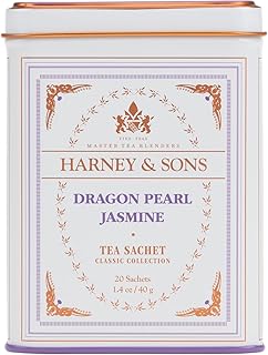 Harney & Sons Dragon Pearl Jasmine Tea, 20 Count(Pack of 1)