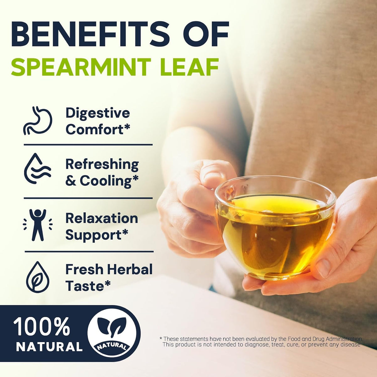Spearmint Leaf Tea - Caffeine Free, 120 Teabags