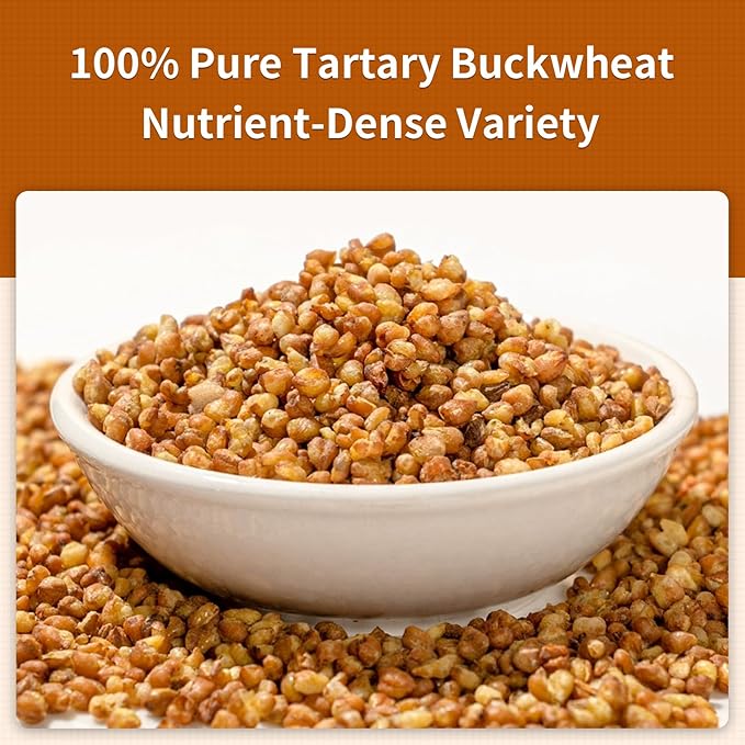 ANTAKUBU Buckwheat Tea,4.23oz/120g, Yellow Tartary Buckwheat,Soba Tea,Nature Soba Cha Herbal Tea,Delicious Authentic Taste,黄苦荞茶,Roasted Nuts Aroma,Gluten Free，Ideal for Gift