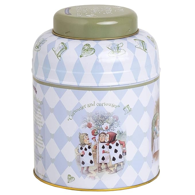 Alice in Wonderland Tea Caddy with 80 English Breakfast Teabags