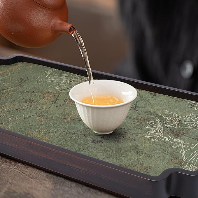 Chinese Style Wodden Gongfu Tea Tray, Elegant Tea Table Serving Tray, Chinese Tea Pot Tray Serving Platter, Tea Serving Tray for Home Office