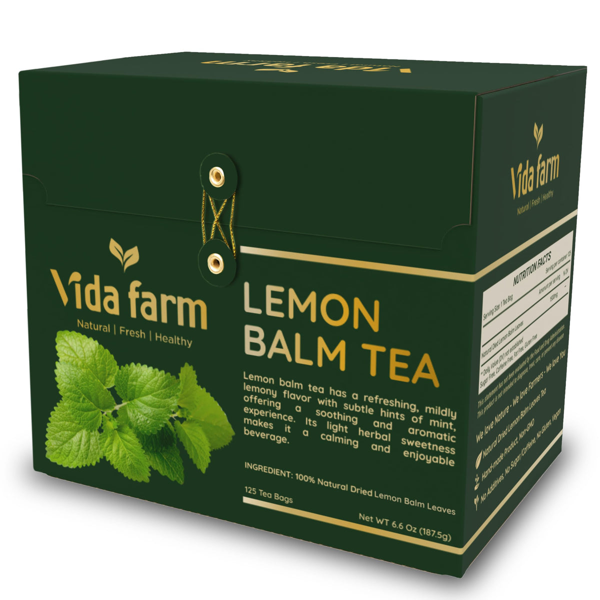 VIDA FARM 125 Lemon Balm Tea Bags