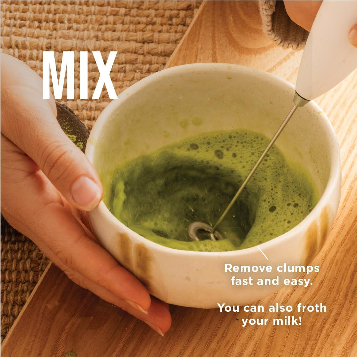 Jade Leaf Matcha Whisk Holder, White Porcelain