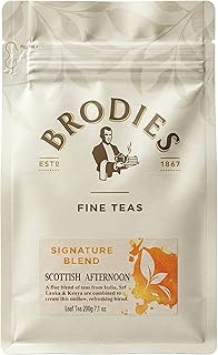 Brodies Tea, Scottish Afternoon Tea, Loose Leaf Black Tea Imported from Scotland, 7 Ounce (Pack of 1)