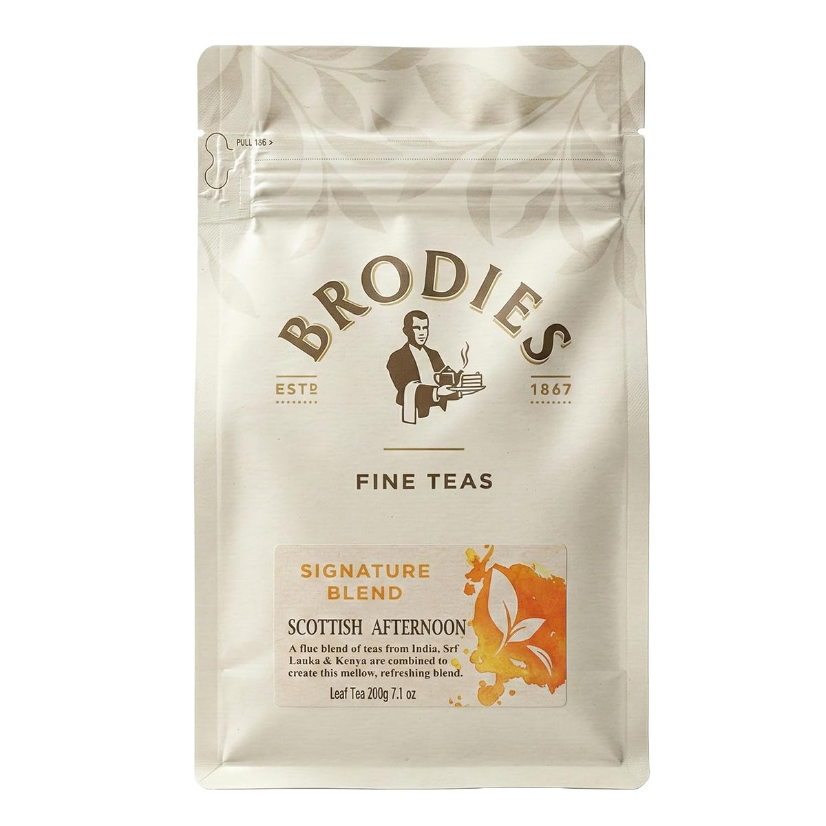 Brodies Tea, Scottish Afternoon Tea, Loose Leaf Black Tea Imported from Scotland, 7 Ounce (Pack of 1)