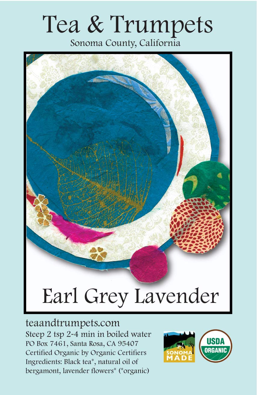 USDA Organic Earl Grey Lavender Loose Leaf Black Tea 8 oz