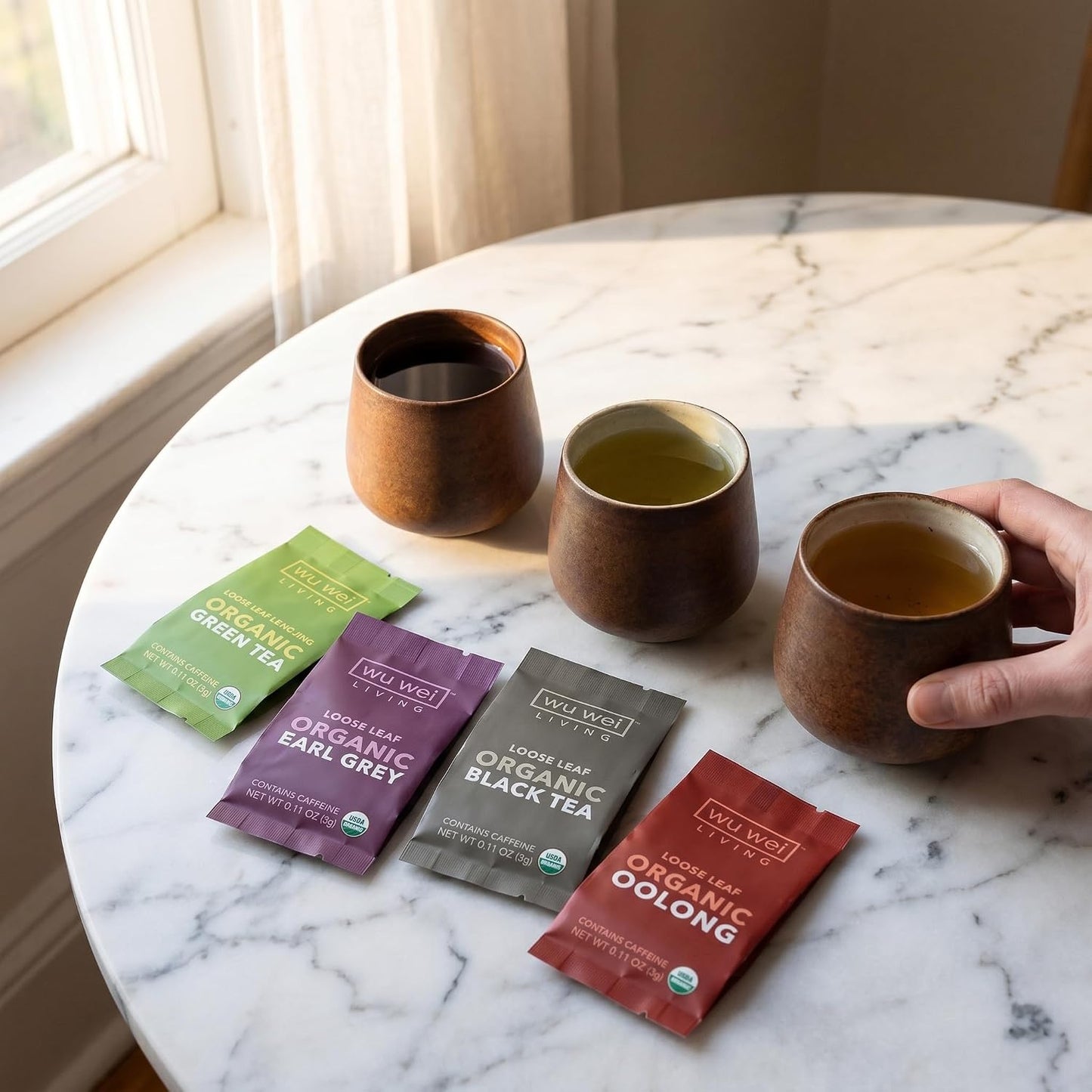Wu Wei Living Organic Loose Leaf Tea Collection (32-Pack, 32 Count)
