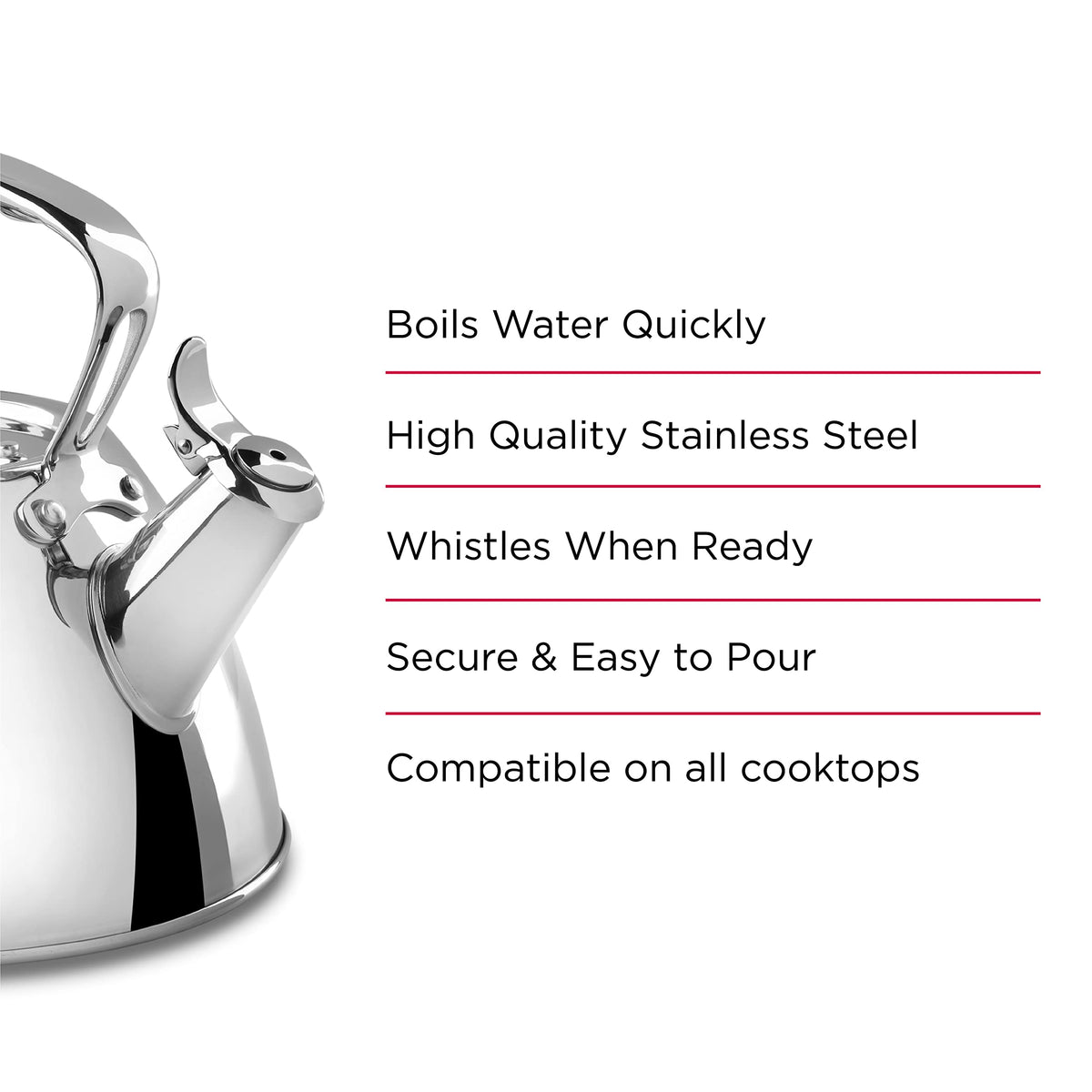 All-Clad Stainless Steel 2 Qt Stovetop Tea Kettle