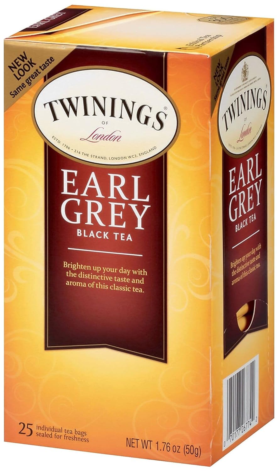 Twinings Earl Grey Tea (1.76oz, Box of 25)