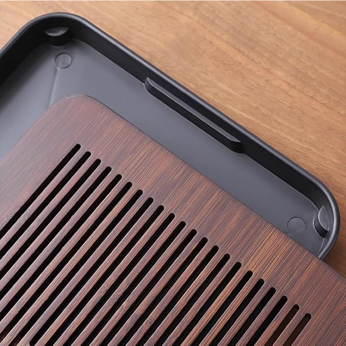 17 Inch Chinese Gongfu Bamboo Tea Tray with Water Storage for Kungfu Tea Set