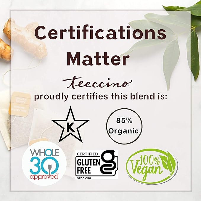 Teeccino Dandelion Mocha Mint Herbal Coffee - Caffeine-Free Coffee Alternative with Prebiotics, Gluten Free, Acid Free - Medium Roast, 10 oz