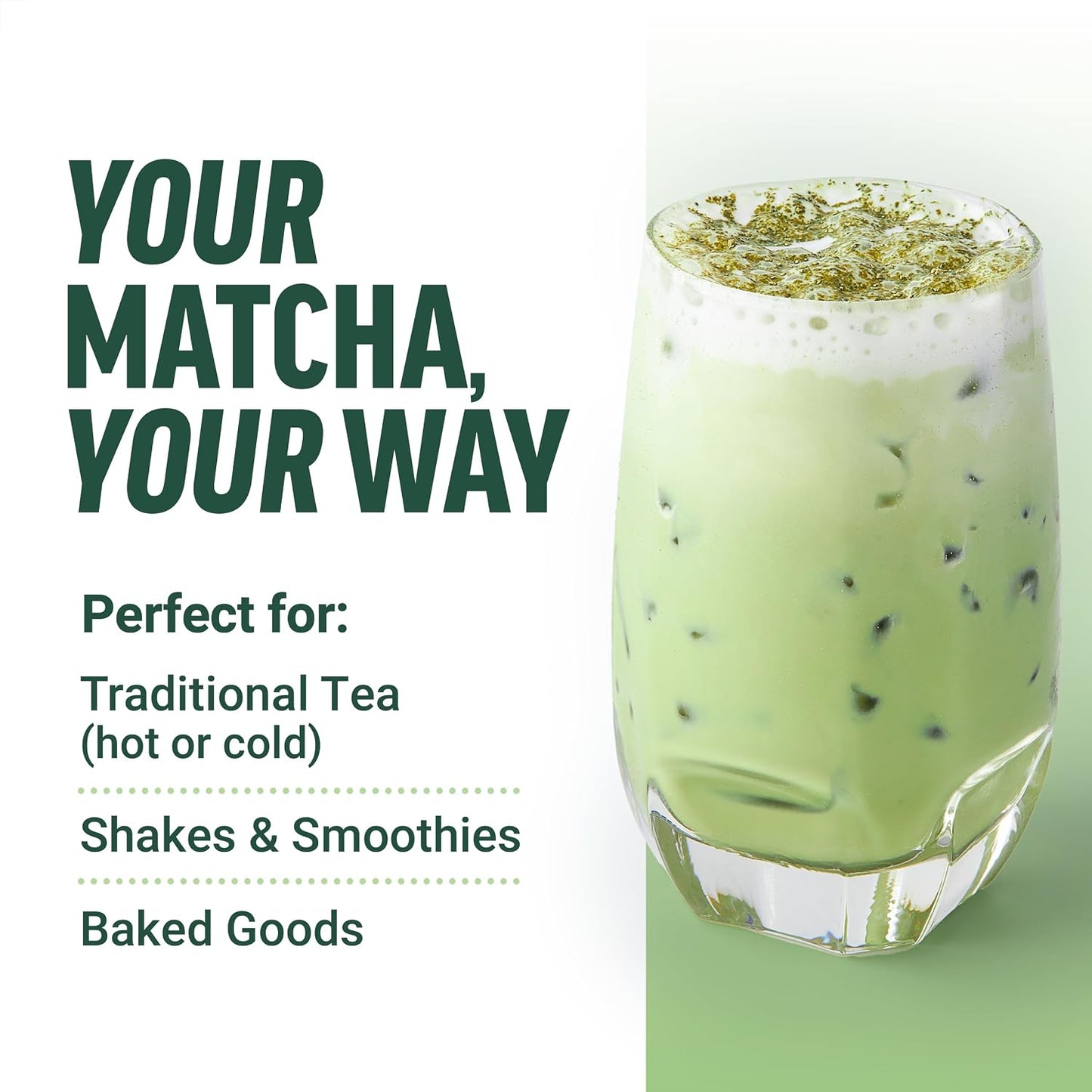 Force Factor Organic Matcha Green Tea Powder | for Energy, Focus &amp; Daily Wellness, Culinary Grade, USDA-Certified Organic, Rich &amp; Delicious Flavor 169g, 84 Servings