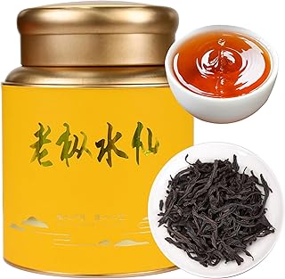 CHADUO Laocong Shuixian Dahongpao Oolong Tea Loose leaf Wuyi Da Hong Pao Chinese Tea 4.23oz/120g Wuyi Rock Tea Zheng Yan Production Area Orchid Fragrance & Woody Fragrance 老枞水仙 武夷岩茶 乌龙茶
