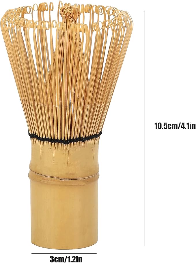 Matcha Whisk Chasen Tea Brush Tool for Japanese Green Tea Ceremony with Smooth Surface Comfortable Handle Fine Tines