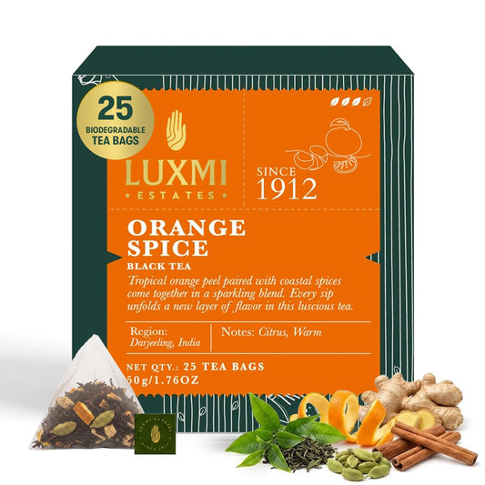 Luxmi Estates - Orange Spice Black Tea 25 Tea bags