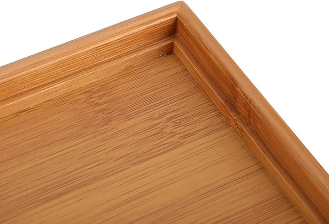 Simple Tea Tray, Reservoir Type Tea Tray Mini Bamboo Japanese/Chinese Gongfu Tea Table Serving, Serving Tray Box for Home Teahouse