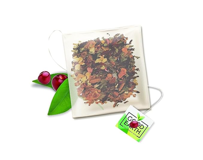 G00DEARTH Herbal Tea Spiced Cherry Flavored, Pack of 60 Teabags, Sensorial Blend, Natural
