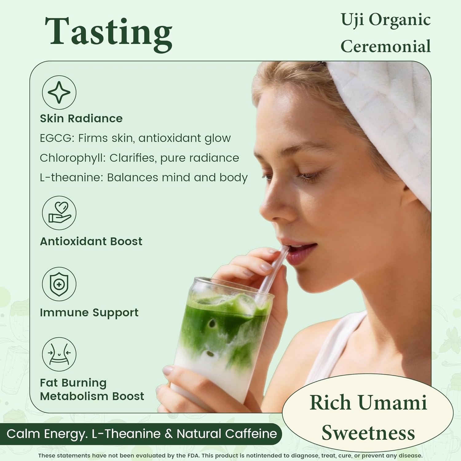 Ceremonial Grade Matcha Powder AA 1.06oz Tin, Japanese JAS Certified Organic, Antioxidant Rich with Caffeine & L-Theanine for Focus & Relaxation, Kosher Non-GMO Green Tea(1.06oz, Uji Organic)